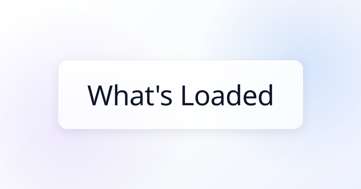 What's Loaded MCP Server | Awesome MCP Servers