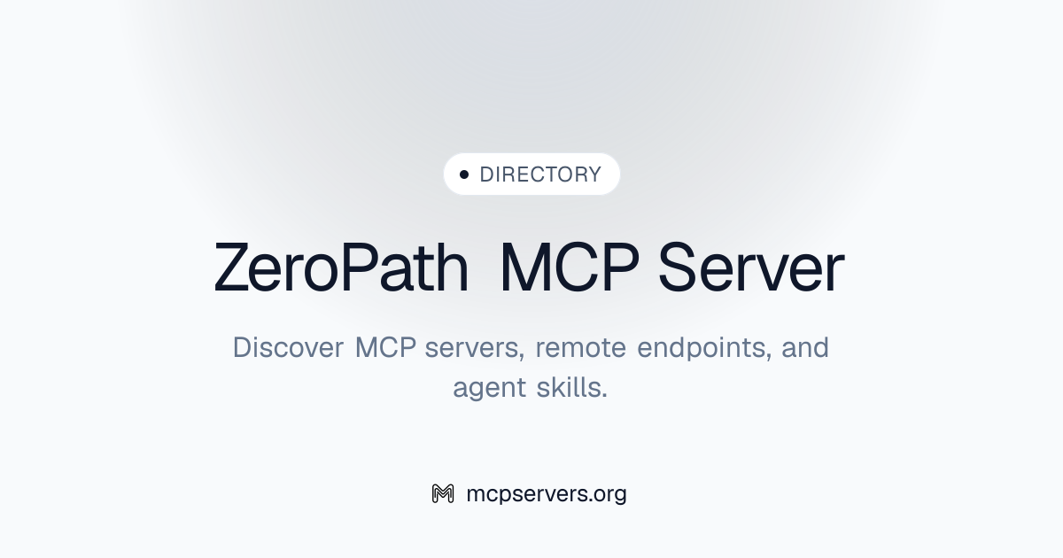 Zero Path MCP Server | Awesome MCP Servers