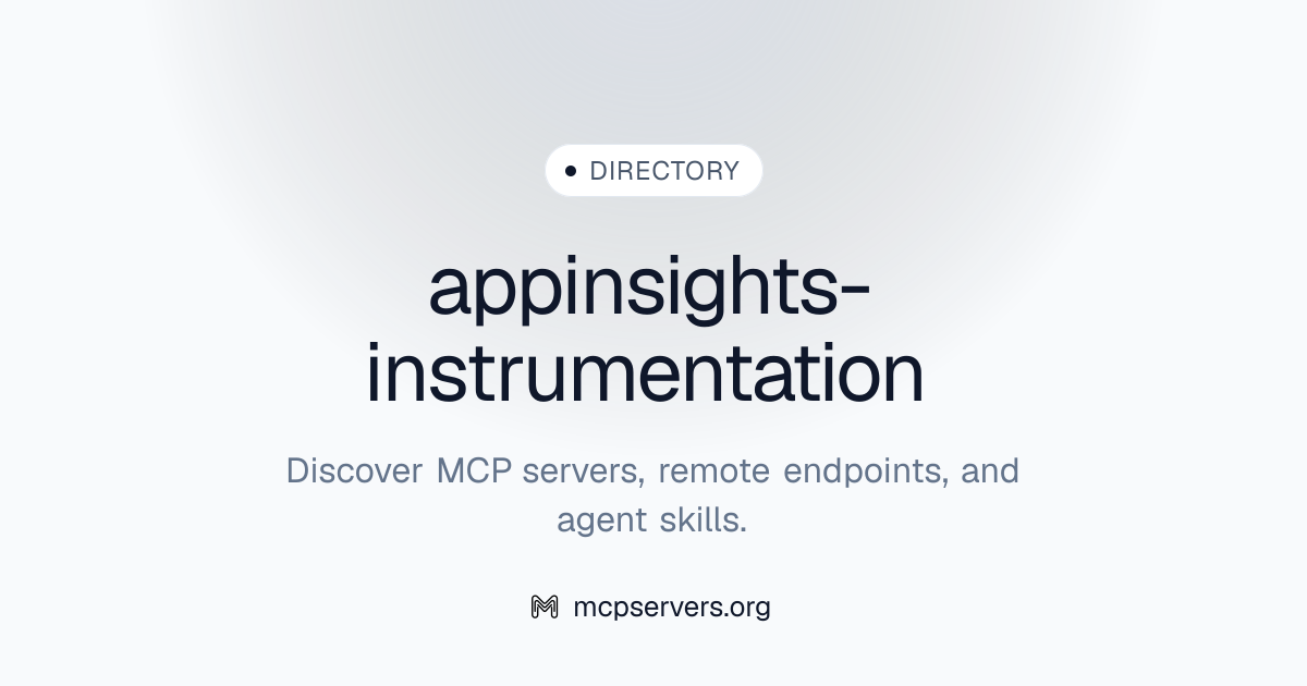 appinsights-instrumentation | Agent Skills Library