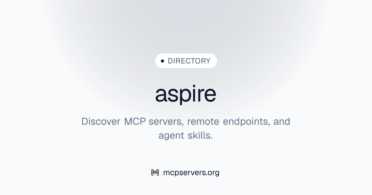 aspire | Agent Skills Library