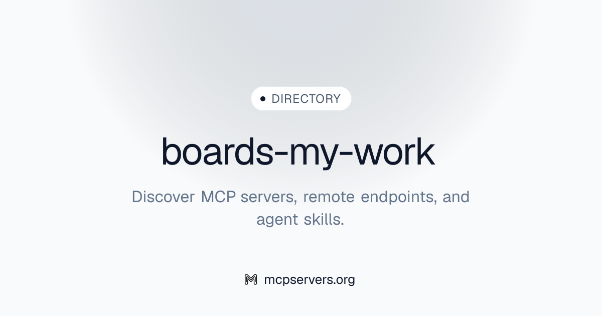 boards-my-work | Agent Skills Library