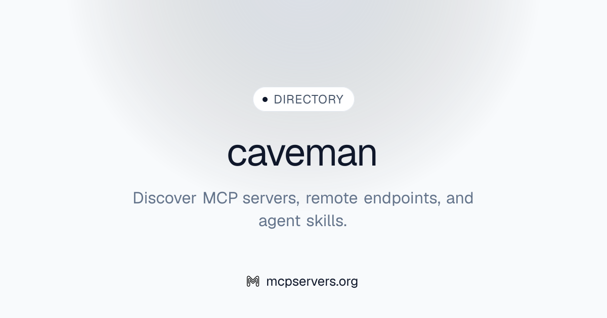caveman | Agent Skills 資源庫