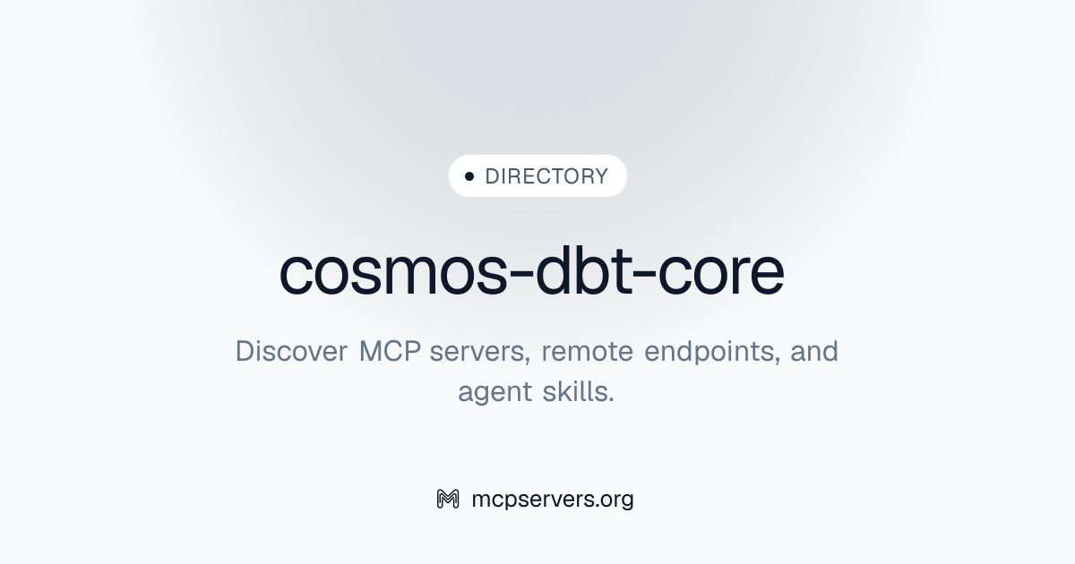 cosmos-dbt-core | Agent Skills Library