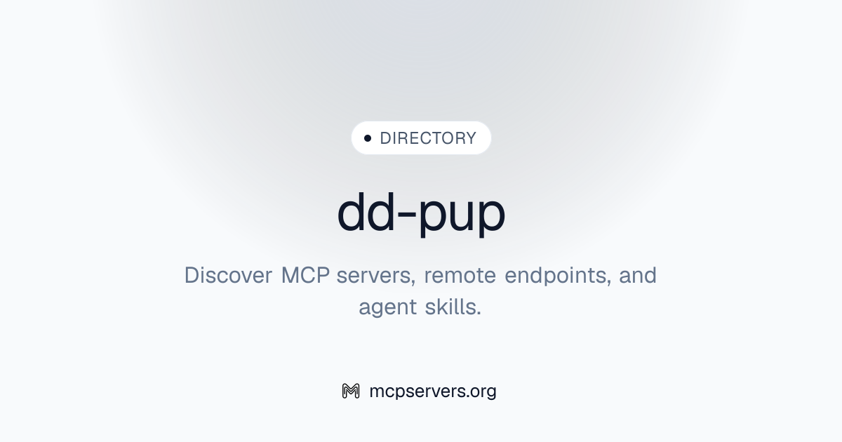 dd-pup | Agent Skills Library