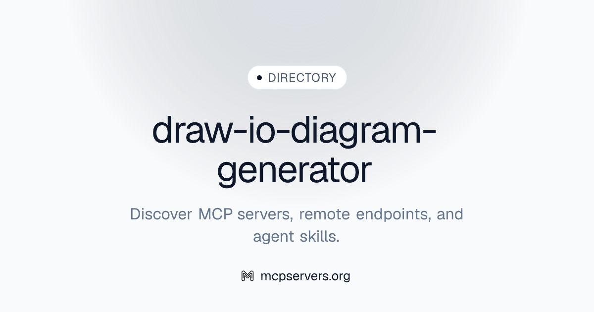 draw-io-diagram-generator | Agent Skills Library