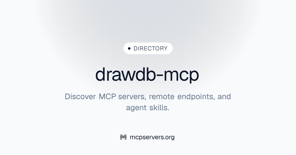Drawdb MCP Server | Awesome MCP Servers
