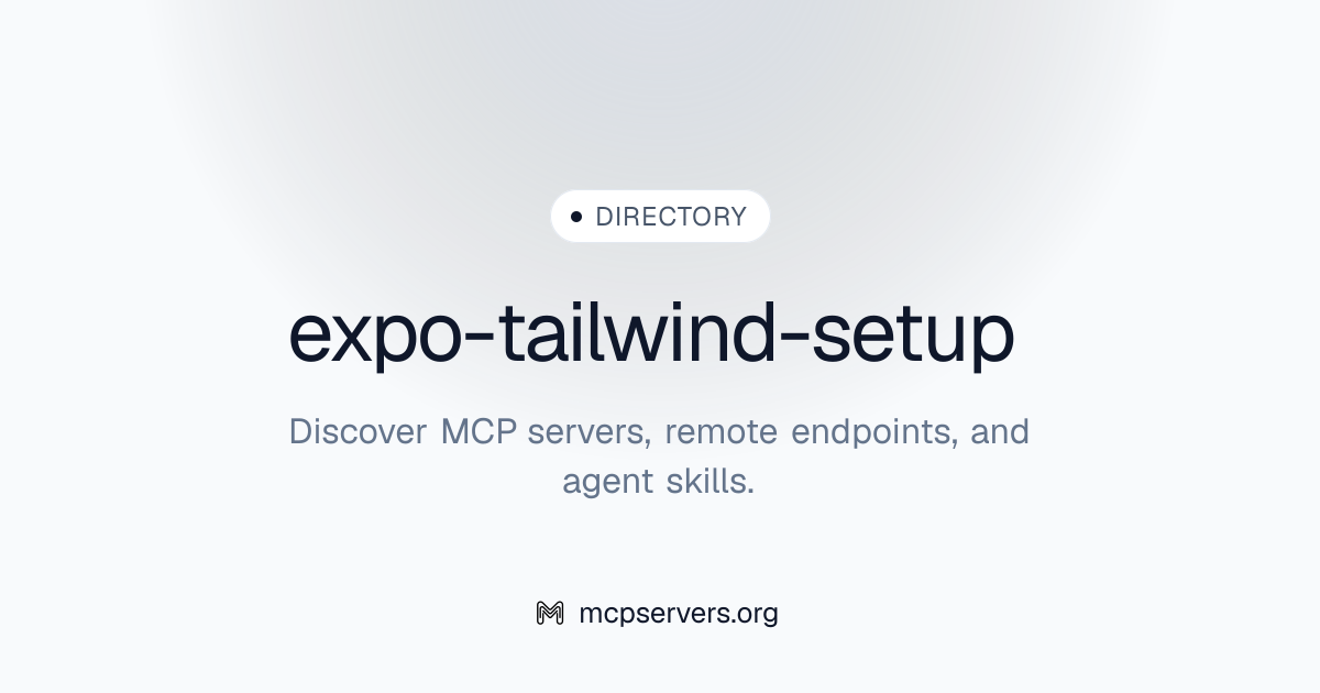 expo-tailwind-setup | Agent Skills Library