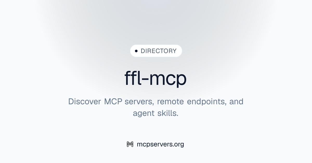 ffl-mcp Server | Awesome MCP Servers