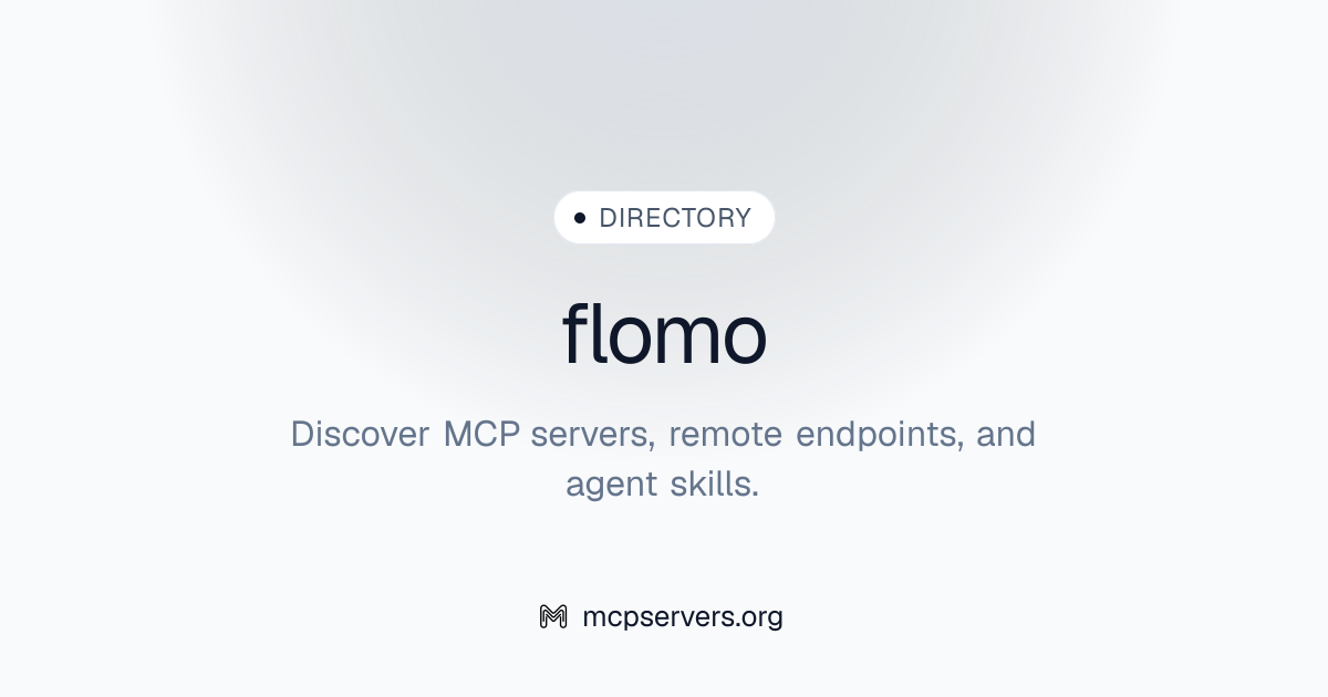 flomo MCP Server | Awesome MCP Servers