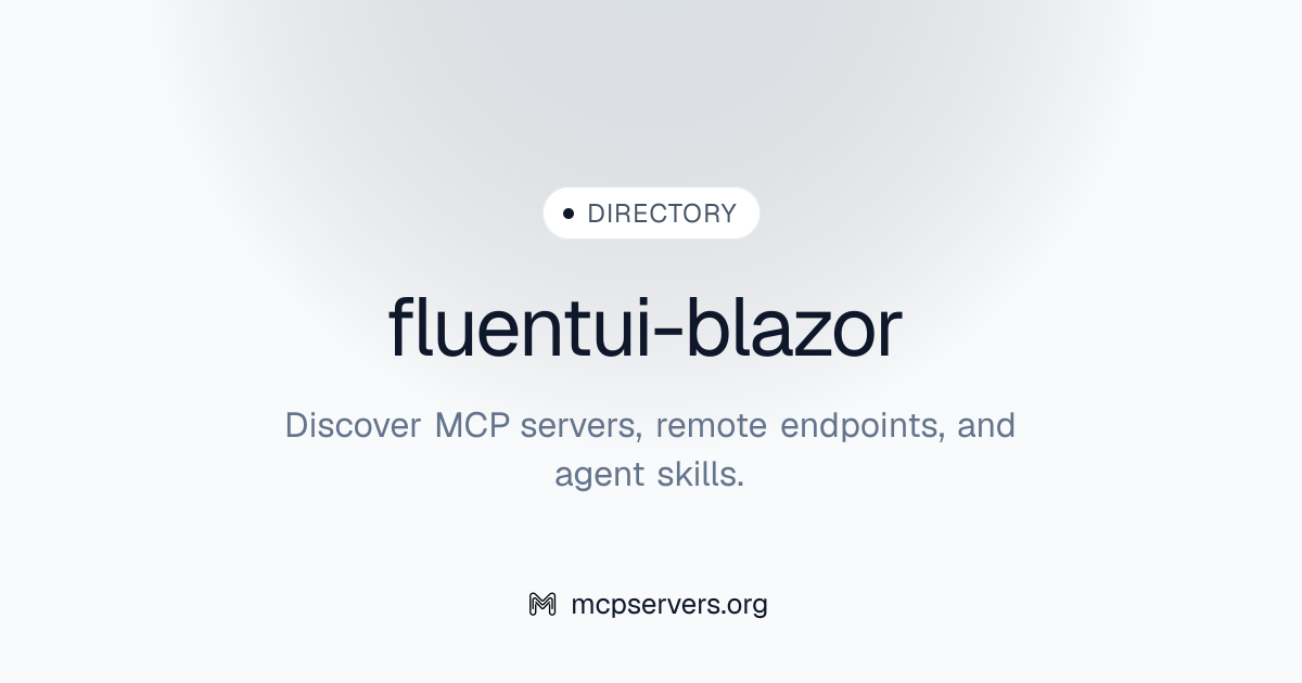 fluentui-blazor | Agent Skills Library