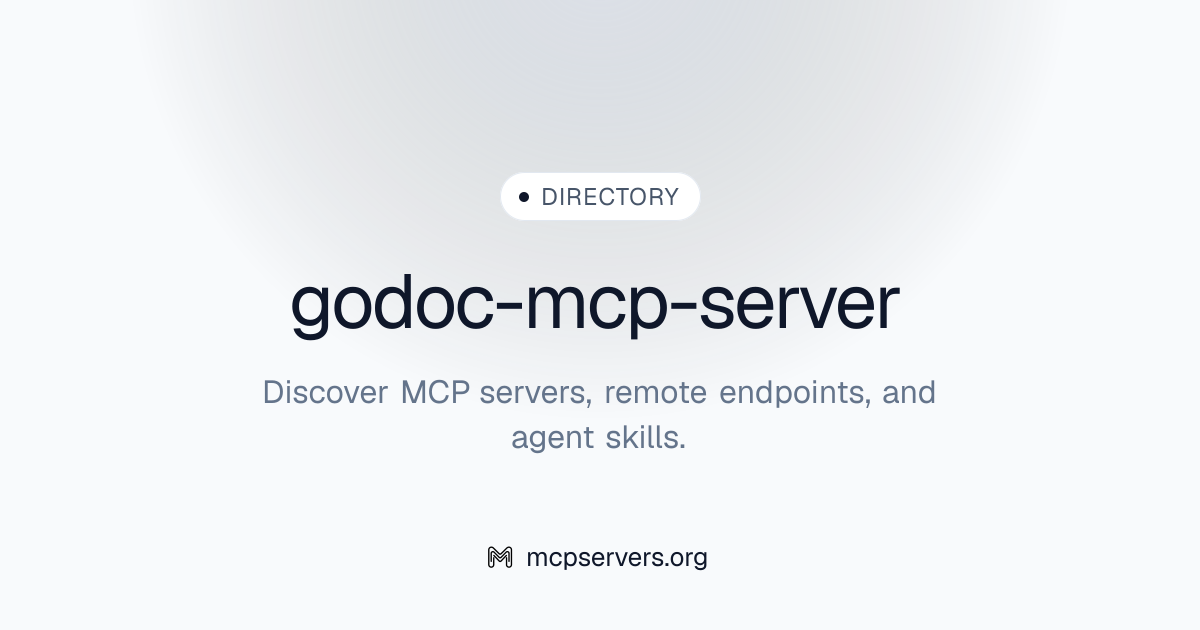 Godoc MCP Server | Awesome MCP Servers