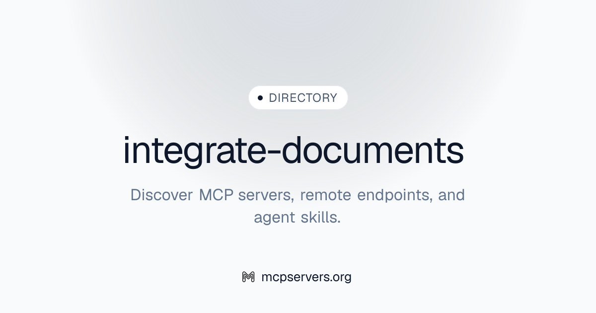 integrate-documents | Agent Skills Library