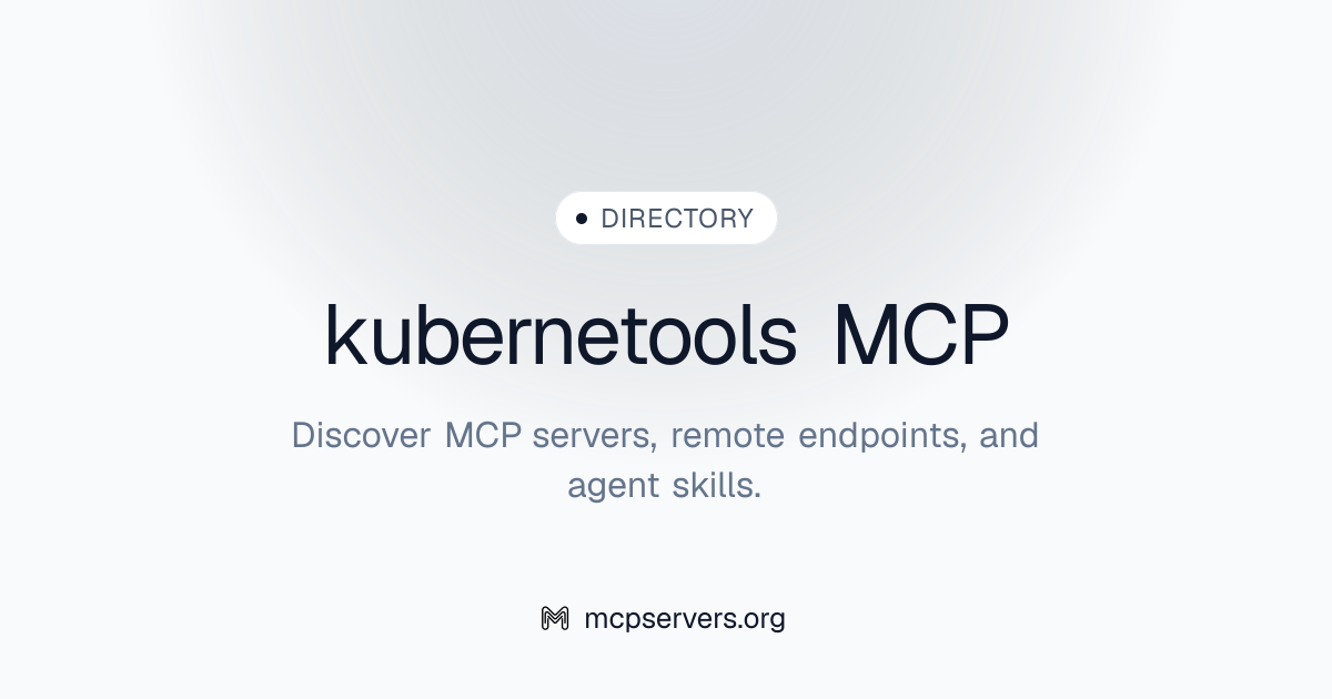 Official Kubernetools MCP Server | Awesome MCP Servers