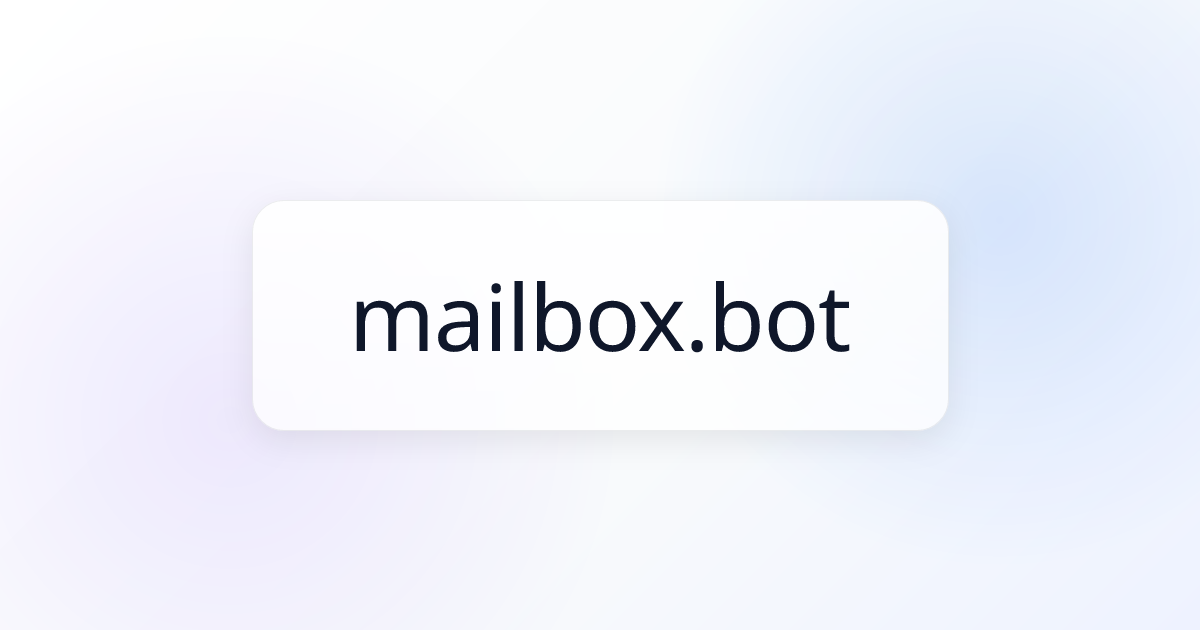 Mailbox Bot MCP Server | Awesome MCP Servers