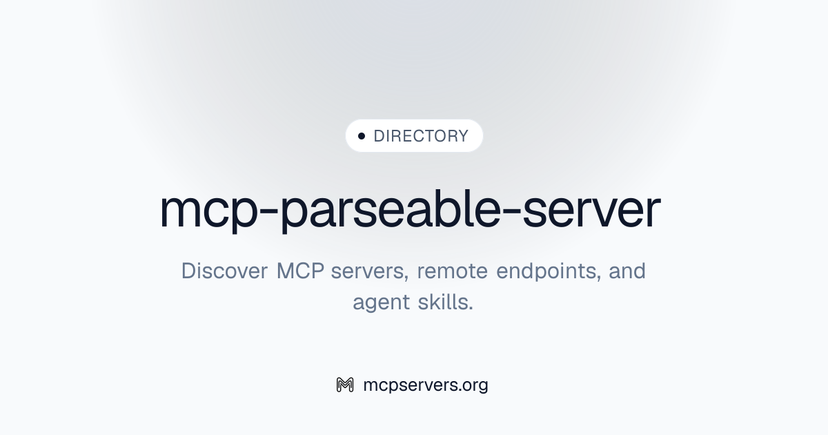 Parseable MCP Server | Awesome MCP Servers