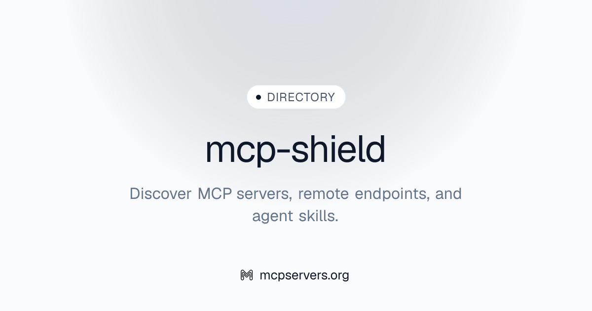 Shield MCP Server | Awesome MCP Servers