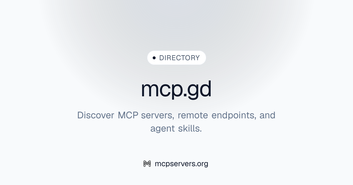 Official Gd MCP Server | Awesome MCP Servers