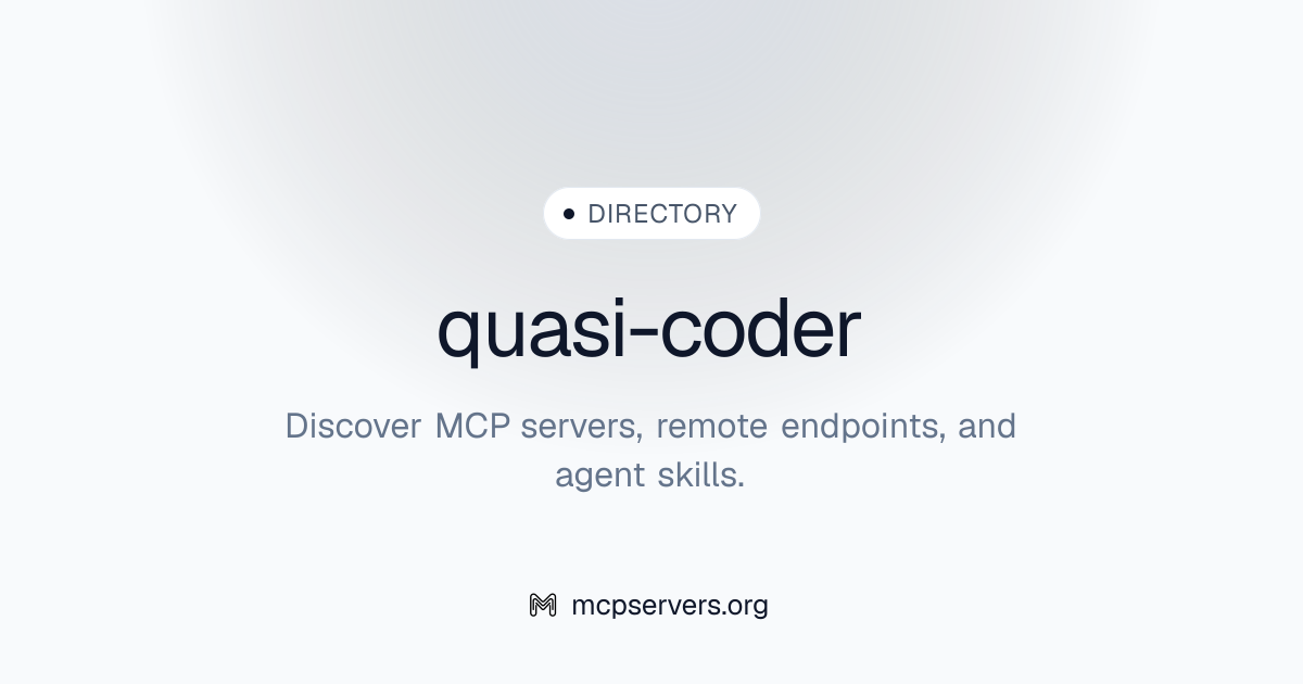 quasi-coder | Agent Skills Library