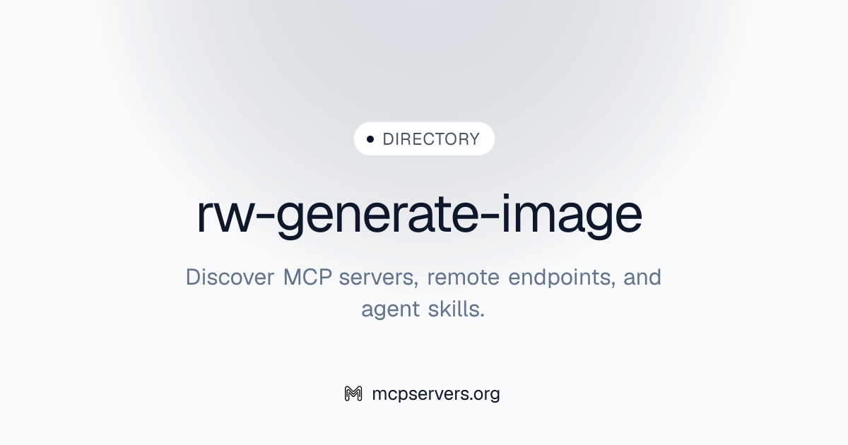 rw-generate-image | Agent Skills Library