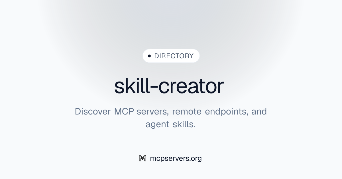 skill-creator | Agent Skills Library