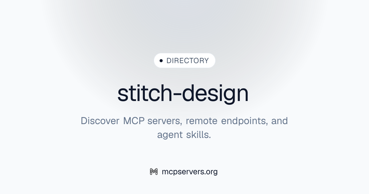 stitch-design | Agent Skills Library