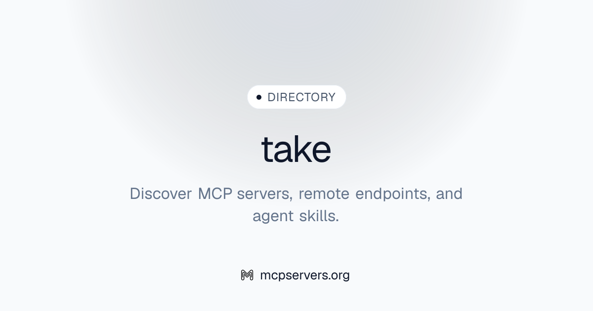 take | Agent Skills Library
