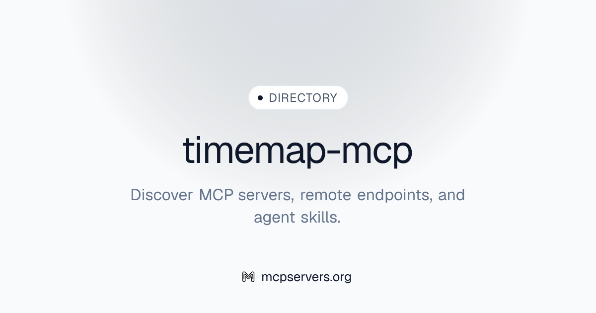 timemap-mcp | Awesome MCP Servers