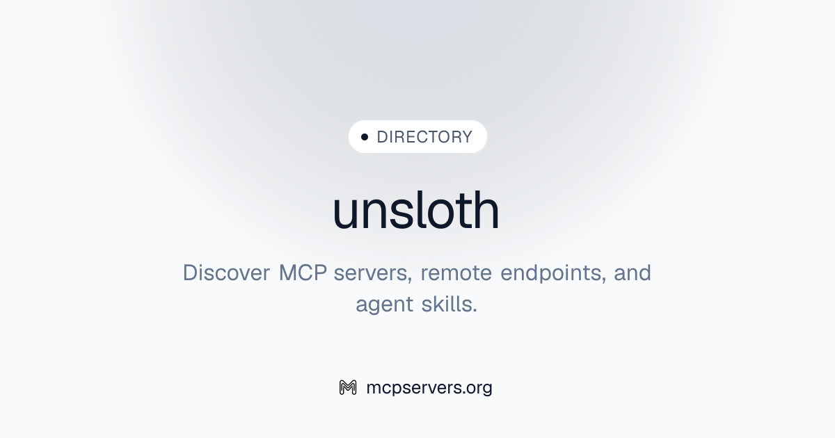 unsloth | Agent Skills Library