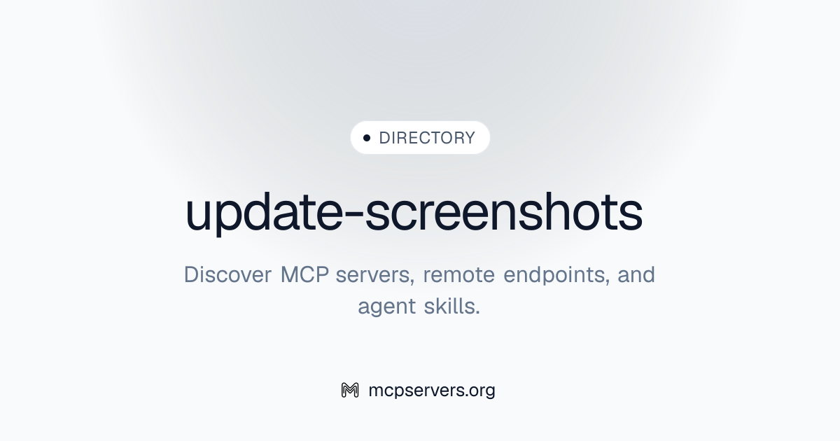 update-screenshots | Agent Skills Library