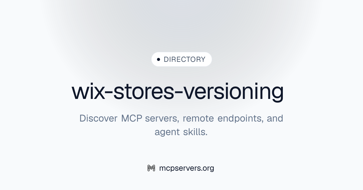 wix-stores-versioning | Agent Skills Library