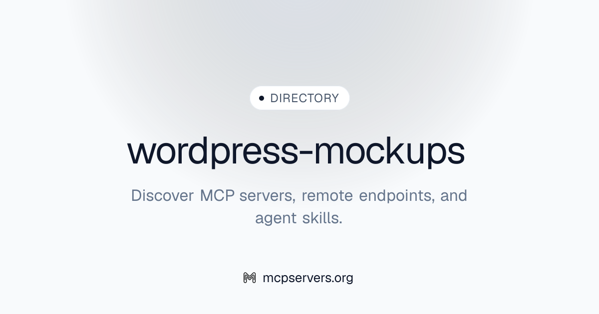 wordpress-mockups | Agent Skills Library
